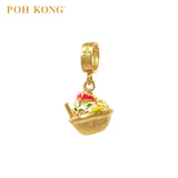 POH KONG 916/22K Yellow Gold Anggun ABC Air Batu Campur Pendant