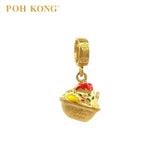 POH KONG 916/22K Yellow Gold Anggun ABC Air Batu Campur Pendant
