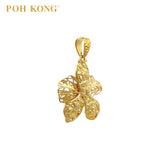 POH KONG 916/22K Yellow Gold Anggun Exquisite Orchid Pendant