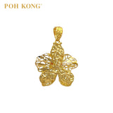 POH KONG 916/22K Yellow Gold Anggun Exquisite Orchid Pendant