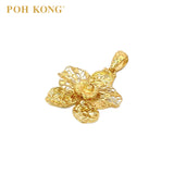 POH KONG 916/22K Yellow Gold Anggun Exquisite Orchid Pendant