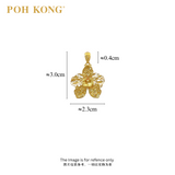 POH KONG 916/22K Yellow Gold Anggun Exquisite Orchid Pendant