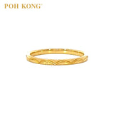 POH KONG 916/22K Yellow Gold Scallop Edge Wedder Ring