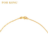 POH KONG 916/22K  Yellow Gold Starlight Plane Chain Necklace