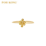 POH KONG 916/22K Yellow Gold Ruyi Knot Mini Ring