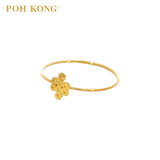 POH KONG 916/22K Yellow Gold Ruyi Knot Mini Ring