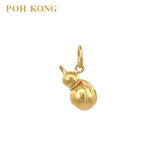POH KONG 916/22K Yellow Gold Bottle Gourd With Bell Pendant