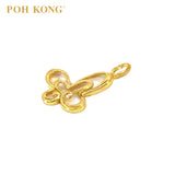 POH KONG 916/22K Yellow Gold Double Butterfly Pendant