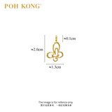 POH KONG 916/22K Yellow Gold Double Butterfly Pendant