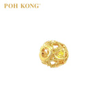 POH KONG 916/22K Yellow Gold Heart Of Devotion Bead Charm