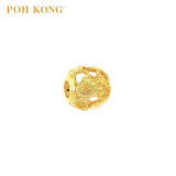 POH KONG 916/22K Yellow Gold Heart Of Devotion Bead Charm
