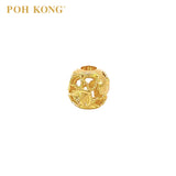 POH KONG 916/22K Yellow Gold Heart Of Devotion Bead Charm