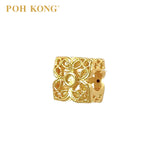 POH KONG 916/22K Yellow Gold Prosperity Four Leaf Charm