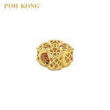 POH KONG 916/22K Yellow Gold Prosperity Four Leaf Charm