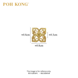 POH KONG 916/22K Yellow Gold Prosperity Four Leaf Charm
