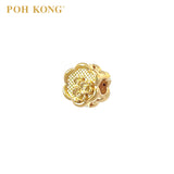 POH KONG 916/22K Yellow Gold Blossom Bloom Charm