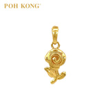 POH KONG 916/22K Yellow Gold Roses Pendant
