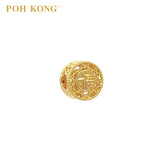 POH KONG 916/22K Yellow Gold Fortune Emblem Bead Charm