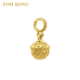 POH KONG 916/22K Yellow Gold Blessing Basket Ancient Coin Pendant