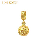 POH KONG 916/22K Yellow Gold Tranz Blossom Ball Pendant