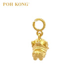 POH KONG 916/22K Yellow Gold "FU" Lion Dance Pendant