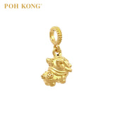 POH KONG 916/22K Yellow Gold "FU" Lion Dance Pendant