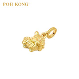 POH KONG 916/22K Yellow Gold "FU" Lion Dance Pendant