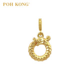 POH KONG 916/22K Yellow Gold Dragon Ring Pendant