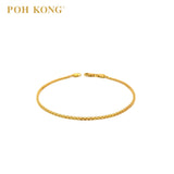 POH KONG 916/22K Yellow Gold Fine Link Bracelet