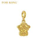 POH KONG 916/22K Yellow Gold Lucky God Pendant