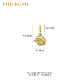 POH KONG 916/22K Yellow Gold "吉" Elephant Pendant