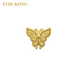 POH KONG 916/22K Yellow Gold Lace Wing Butterfly Charm