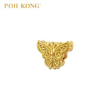 POH KONG 916/22K Yellow Gold Lace Wing Butterfly Charm