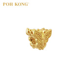 POH KONG 916/22K Yellow Gold Lace Wing Butterfly Charm