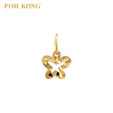 POH KONG 916/22K Yellow Gold Exquisite Smooth Back Little Butterfly Pendant