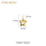 POH KONG 916/22K Yellow Gold Exquisite Smooth Back Little Butterfly Pendant