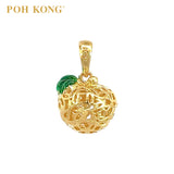 POH KONG 916/22K Yellow Gold Auspicious Peaceful Pendant