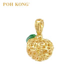 POH KONG 916/22K Yellow Gold Auspicious Peaceful Pendant