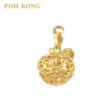 POH KONG 916/22K Yellow Gold Auspicious Peaceful Pendant