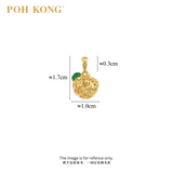 POH KONG 916/22K Yellow Gold Auspicious Peaceful Pendant