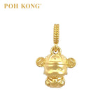 POH KONG 916/22K Yellow Gold Money Buddha With "YuanBao" Pendant