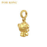 POH KONG 916/22K Yellow Gold Money Buddha With "YuanBao" Pendant