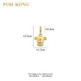 POH KONG 916/22K Yellow Gold Money Buddha With "YuanBao" Pendant