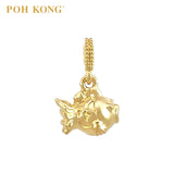 POH KONG 916/22K Yellow Gold Smiling Fish Pendant