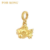 POH KONG 916/22K Yellow Gold Smiling Fish Pendant