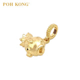 POH KONG 916/22K Yellow Gold Smiling Fish Pendant