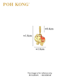 POH KONG 916/22K Yellow Gold "PingAn" Elephant Pendant