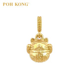 POH KONG 916/22K Yellow Gold "CAI" Lucky Cat Pendant