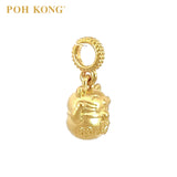 POH KONG 916/22K Yellow Gold "CAI" Lucky Cat Pendant
