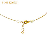 POH KONG 916/22K Yellows Gold Exquisite Trendy Design Necklace With Heart Pendant